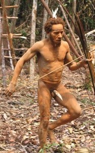 Papua-Kombai-tree people tribe