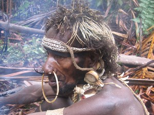 Papua-Kombai-tree people tribe